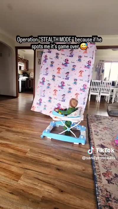 Nothing to see here, just a floating blanket.