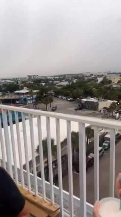 Lightning hit the same spot multiple times