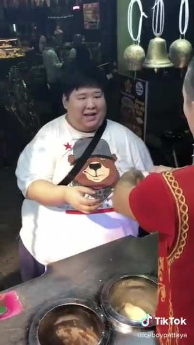 All he wanted was some ice cream
