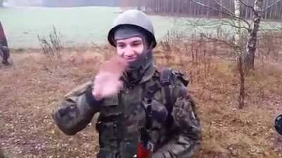 Translation: "Quiet everyone, Bartek will now demonstrate how to piss off a sniper."