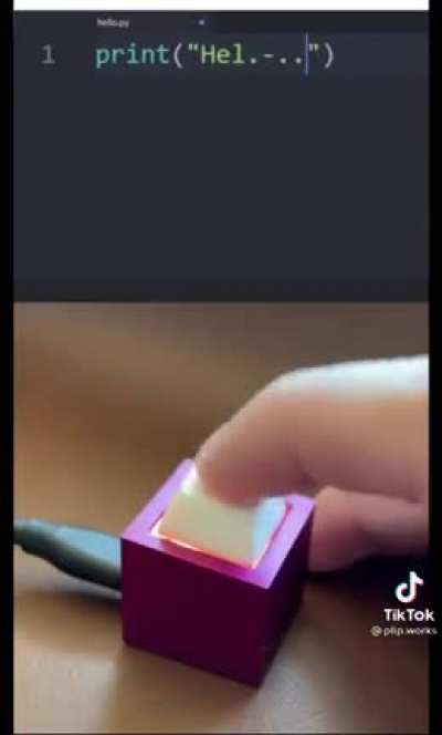 Using morse code to type on a 1% keyboard