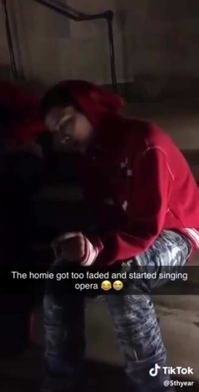 Homie got too faded