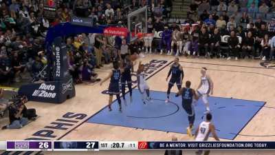 [Highlight] Jaren Jackson Jr with the Double Block in 1 possesion