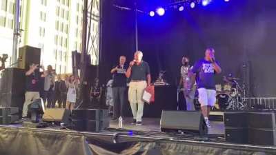 "Killer Chuck" Schumer Raps At Brooklyn Concert