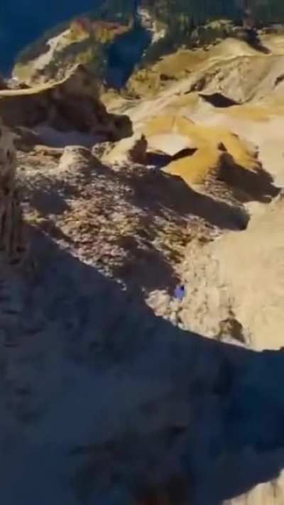 An epic wing-suit flight.