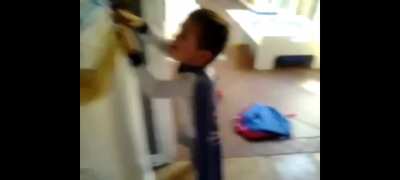 Poor kid learns the harsh truth that capes don't let you fly