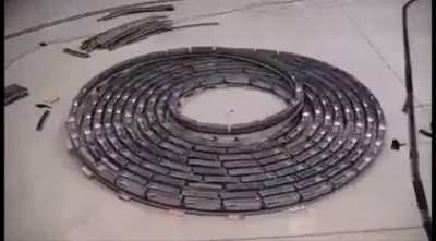 “Infinite” Spiraling Train
