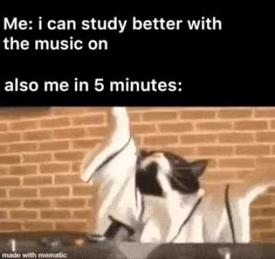 can't focus on studies, music can help... Wait