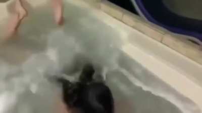 to shoot a sexy video by the bathtub