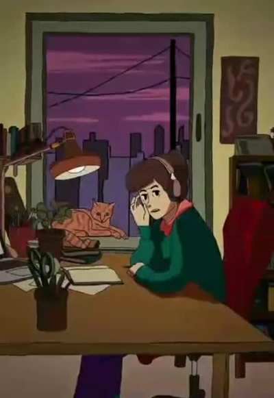 Deleted scene of lofi beats girl