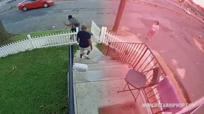 The porch pirate and the neighbour