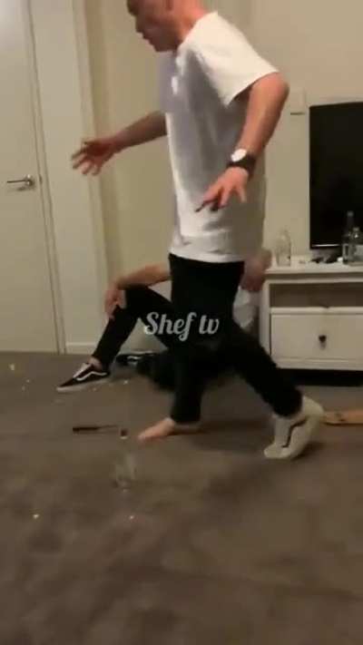 Let's kick a knife for good fun