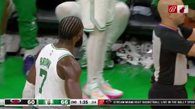 [Highlight] Rare Footage of 2022 Udonis Haslem producing on the court, drawing a charge on Jaylen Brown