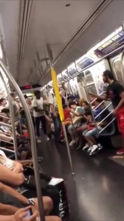 Insane subway performance in NYC