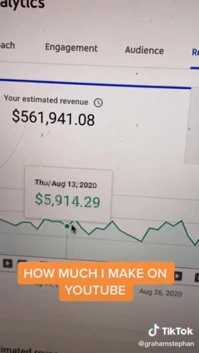 Youtuber breaking down ad revenue