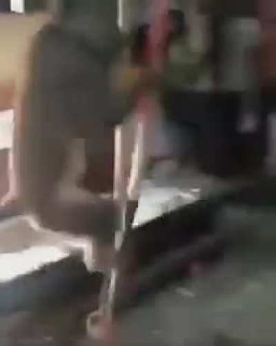 Monkey fucks it.