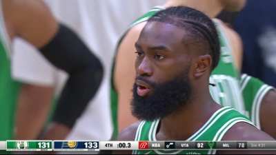 [Highlight] Jaylen Brown continues to be in disbelief at the overturned call "That was bullsh*t dawg... That was bullsh*t man."