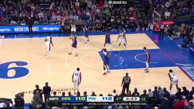 [Highlight] Embiid's 4th quarter shot-making vs the Nuggets