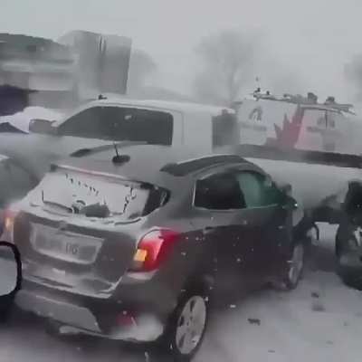 Inside a blizzard...