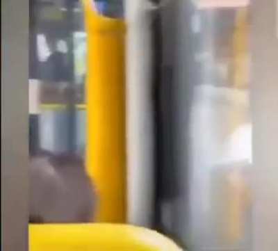 Instant karma for spitting on a guy