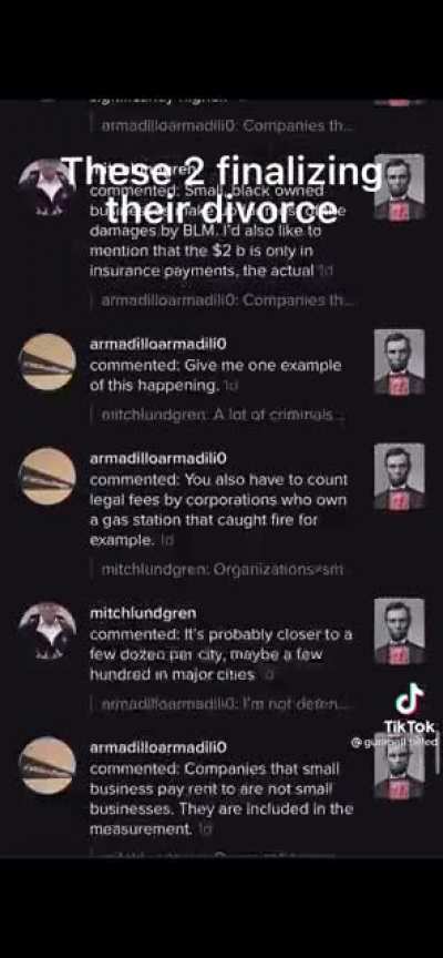 Semi viral comment chain
