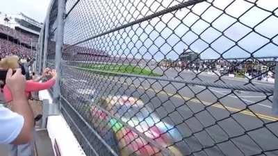 Watching on TV doesn't do justice to how fast these Nascar cars are racing