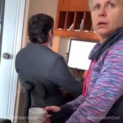 "Look at me; I'm the dad now."