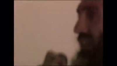 Osama bin laden singing poker face and vibing