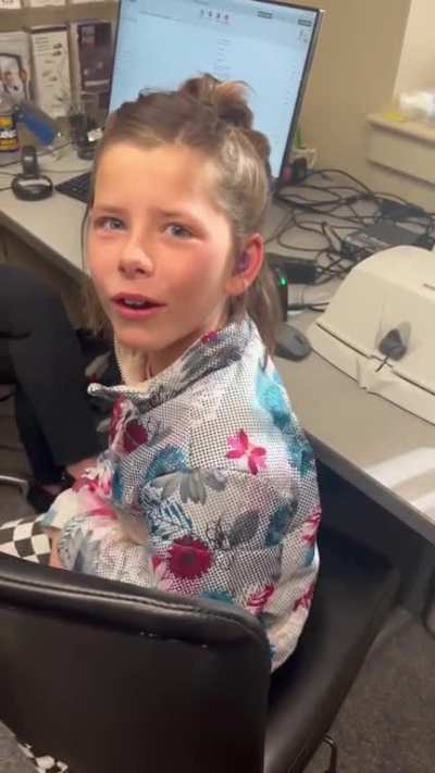 Deaf child’s reaction to hearing her own voice for the first time