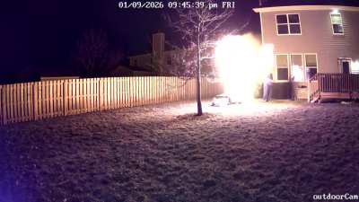 Burning leftover cooking oil