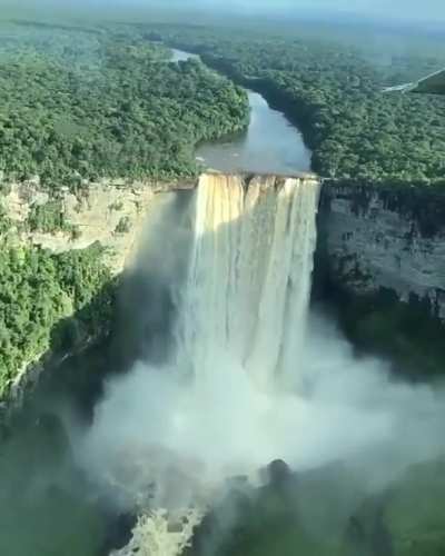 ? The Highest Single Drop Waterfall, Kaieteur Fall in Guyana.