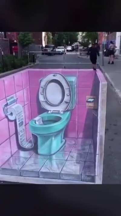 Very Realistic 3D Toilet