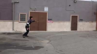 This guy made a realistic Captain America shield.
