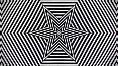 Focus on the centre for around 10-20 of seconds and your vision will become distorted for a few moments