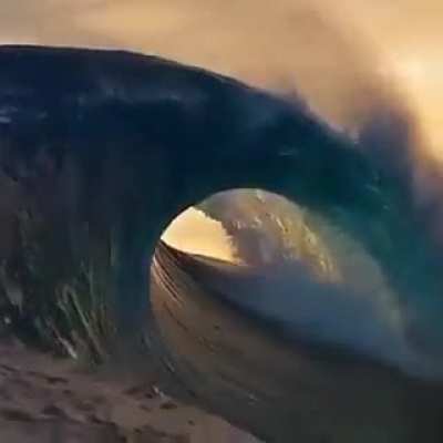 ? Waves touching the fog