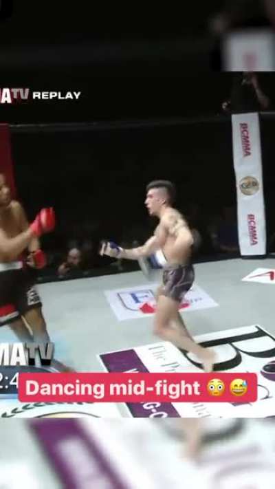Dancing mid fight