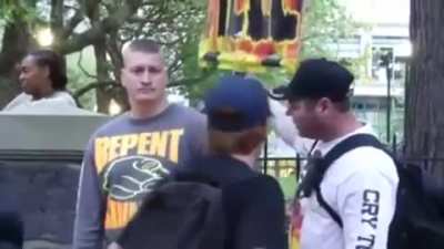 Nothing says "oops, I just f*cked up" more than when you try to punch someone and they catch your fist mid-air and squeeze it in their hand while laughing at you
