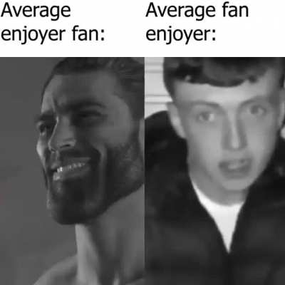 average enjoyer fan, average fan enjoyer.