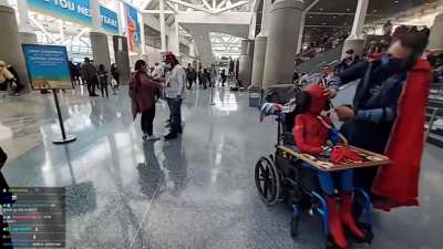 Twitch streamer calling handicapped kid in Spiderman cosplay "Stephen Hawking Spiderman"