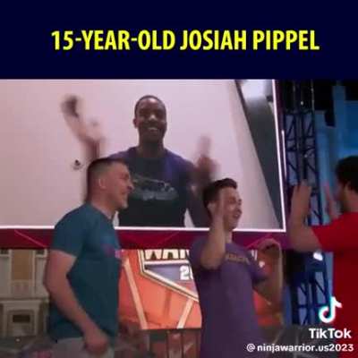 Casually speedrunning Ninja warrior obstacles is menace behaviour and he deserves all the medals