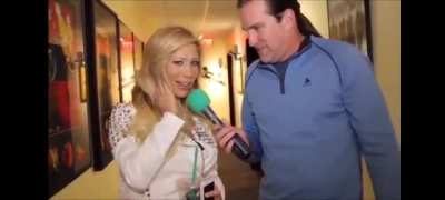 Reporter asks woman if the reason her voice is so "girly" is because she was molested at a young age