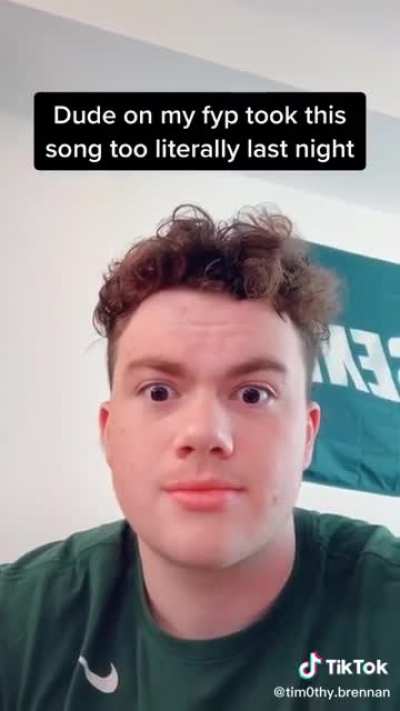 Making fun of a man's death for a tik tok