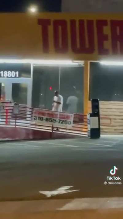 Wannabe rapper gets his rap performance stopped.