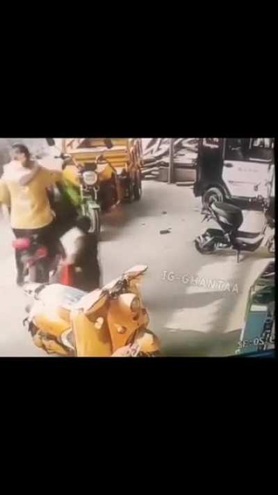 She is in hurry