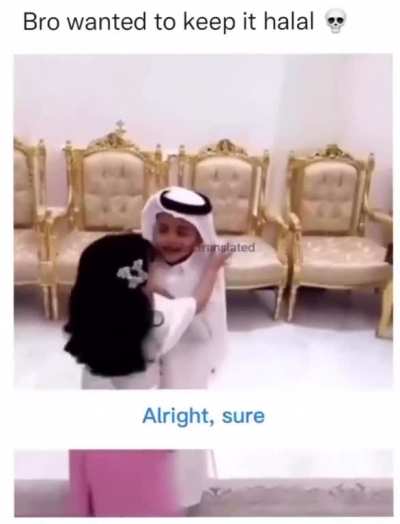 Saudi kid got his first kiss