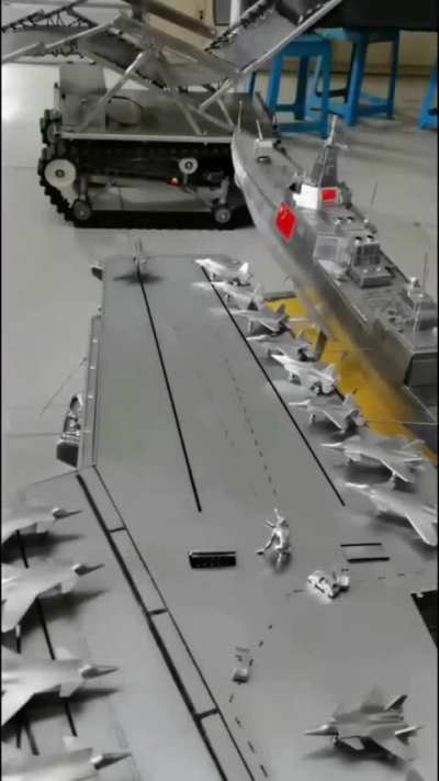 A father in China built his own aircraft carrier out of stainless steel to fulfill his children's dream.