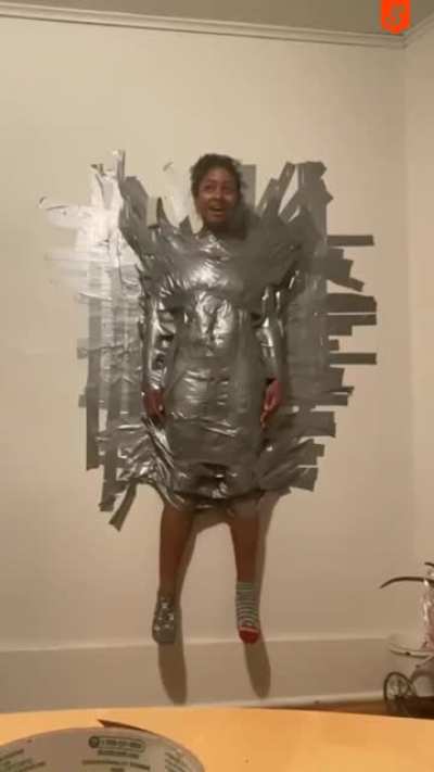 Probably shouldn’t of taped her hands