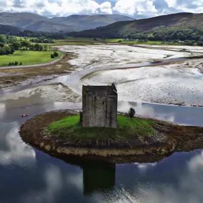 ?A 700-year-old castle built on a swamp?