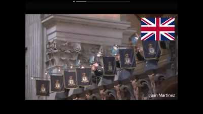 Egyptian military band playing the UK anthem
