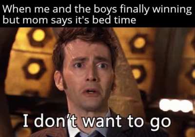 Just five minutes more mama